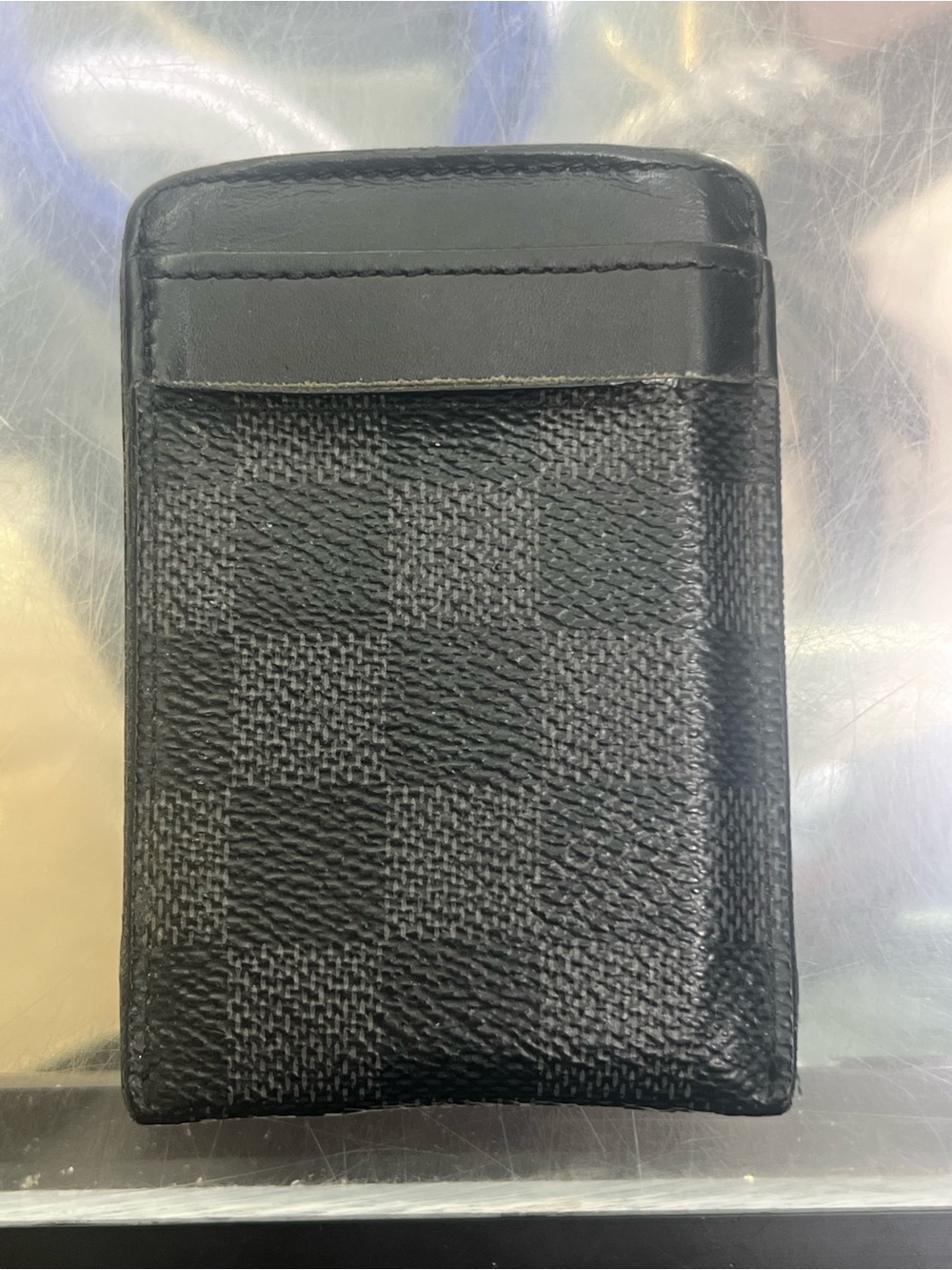 LOUIS VUITTON Portecarte Pince Damier Card Case Money Clip